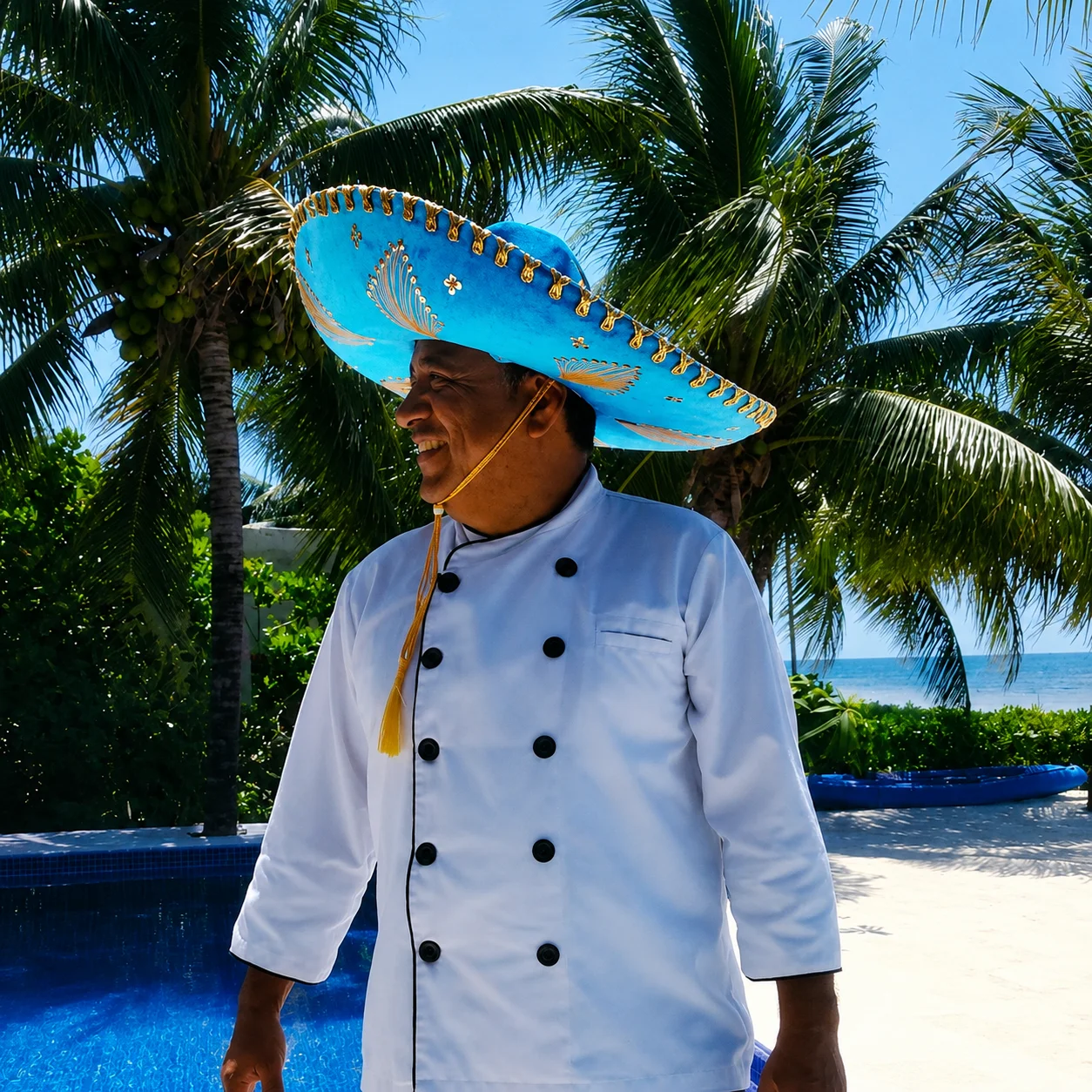 Foto profesional del Chef Edgar Olguin, fundador de Chefgarittto en Cozumel